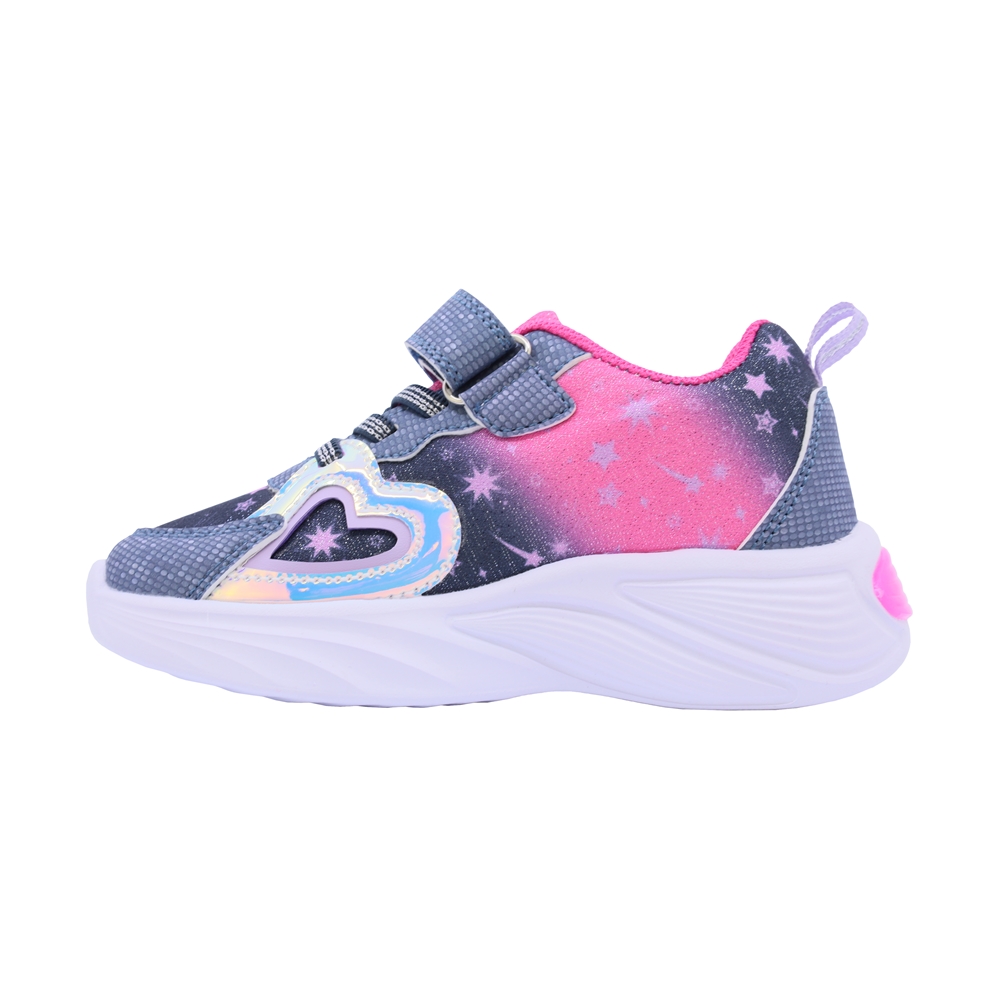Foto 6 pulgar | Tenis Casual Para Niña Coqueta 605000-h Con Detalles Multicolor, Ajuste Velcro Y Agujeta Elastica