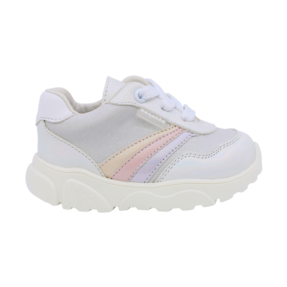 Foto 3 pulgar | Tenis Casual Color Perla Para Niña Coqueta 955700-y Con Agujeta Elastica