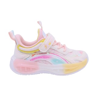 Foto 2 | Tenis Casual Para Niña Coqueta 604000-o Con Detalles Multicolor, Ajuste Velcro Y Agujeta Elastica