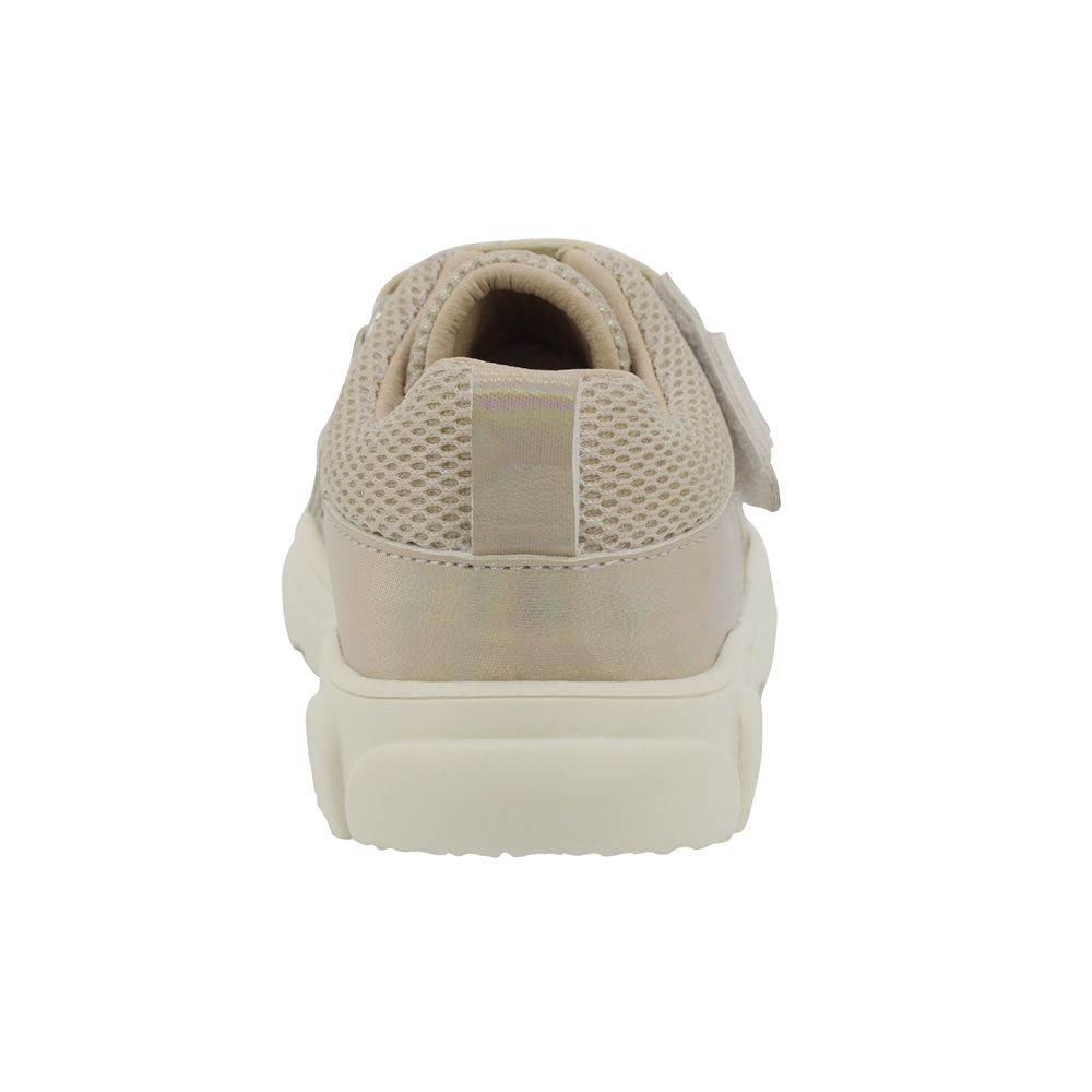 Foto 4 | Tenis Casual Color Oro Para Niña Coqueta 955701-s Con Agujeta Elastica Velcro