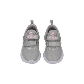 Foto 6 | Tenis Charly 65146 Originales Para Niña Color Gris/rosa Deportivo Textil Talla 15 A 23