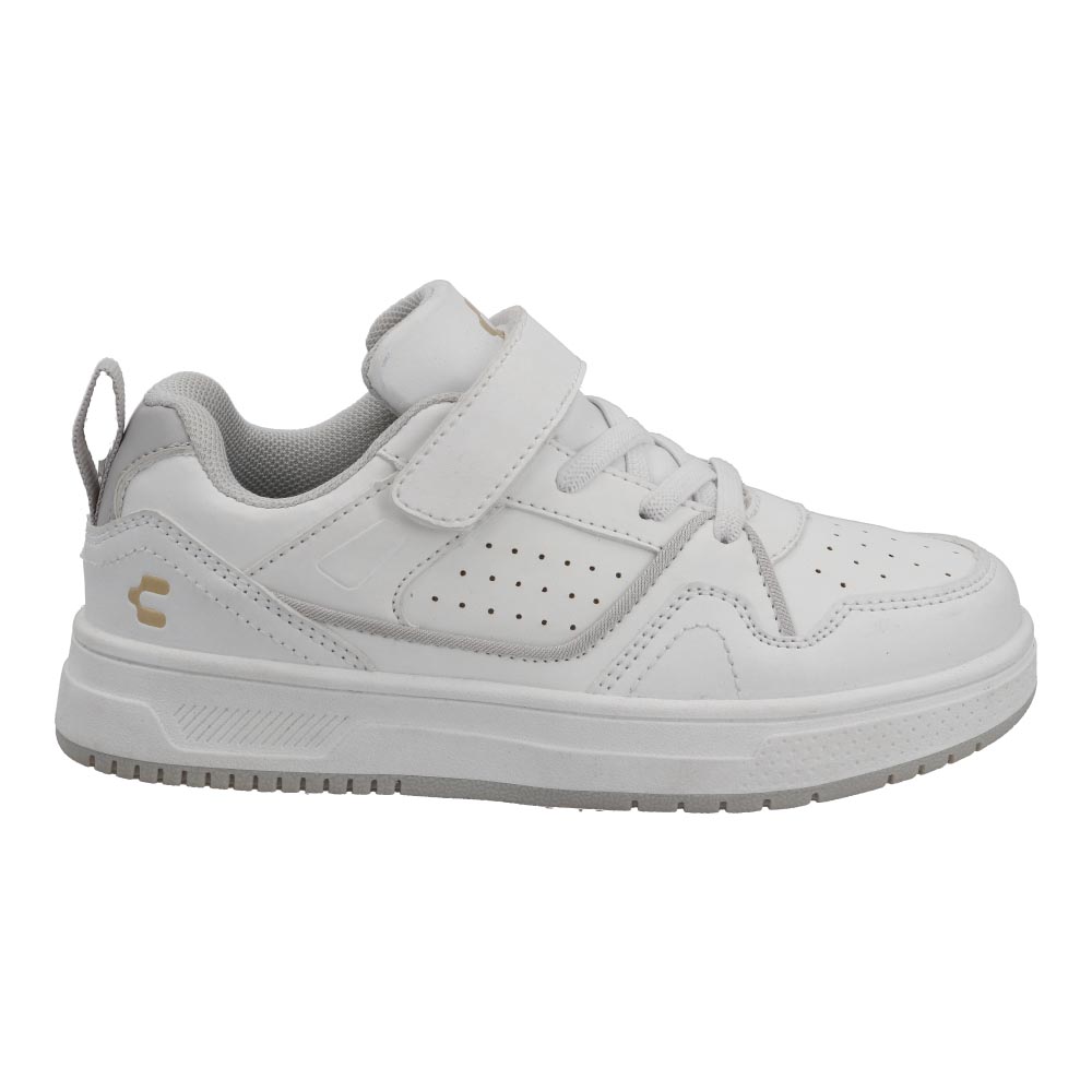 Foto 2 | Tenis Escolar  Charly 65071 Blanco Niña Original Deportivo Talla 18 A 21