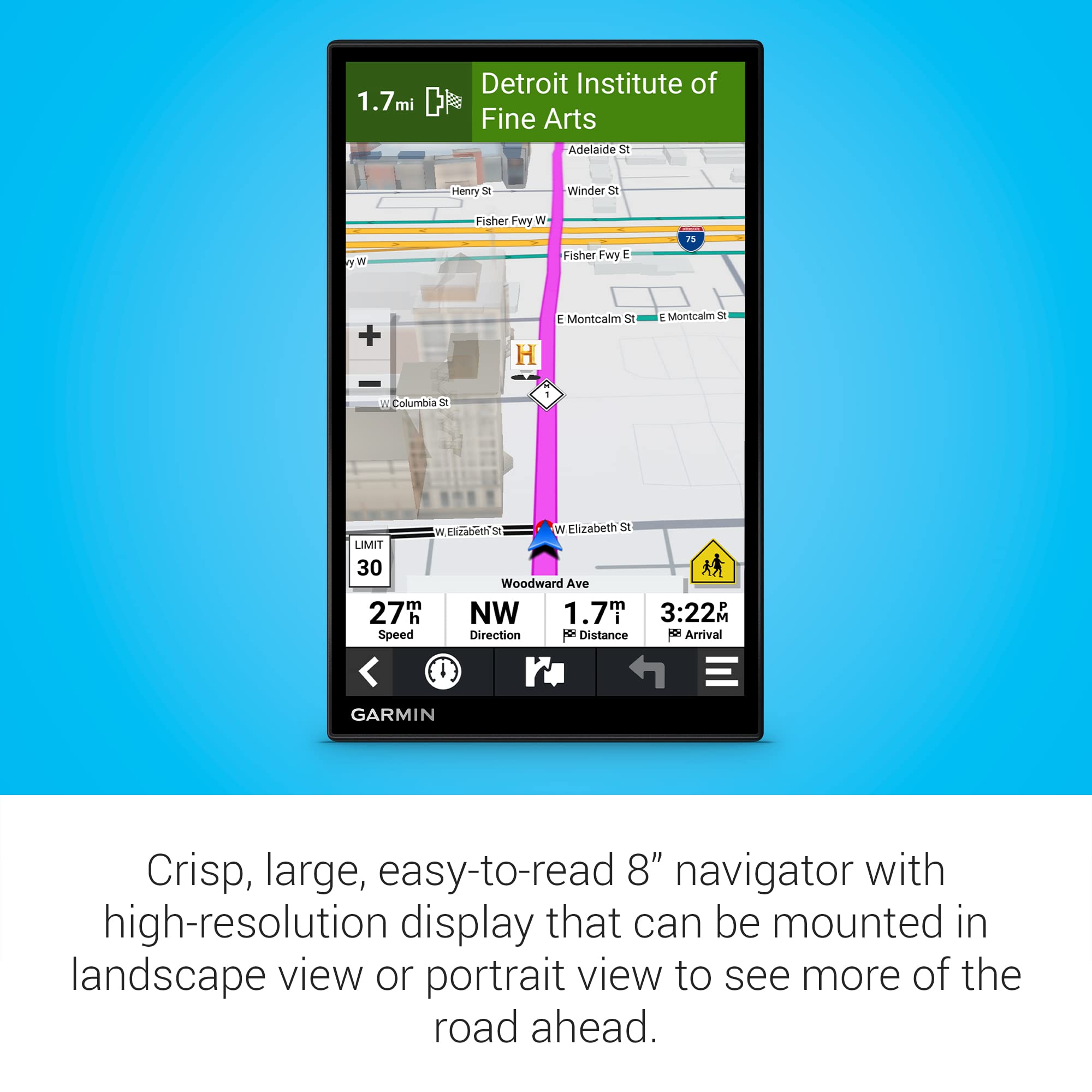 Foto 4 pulgar | Navegador Gps Garmin Drivesmart 86 20,32 Cm Con Asistencia De Voz - Venta Internacional.
