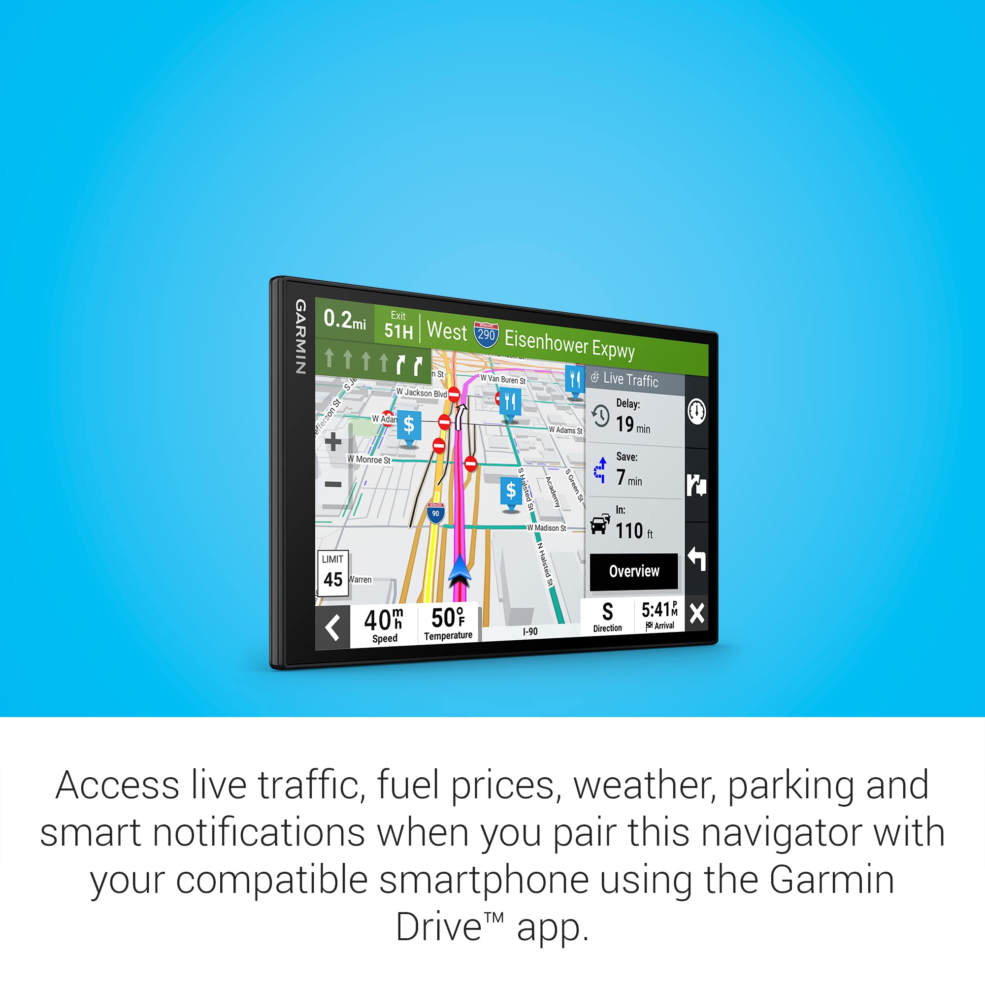 Foto 7 pulgar | Navegador Gps Garmin Drivesmart 86 20,32 Cm Con Asistencia De Voz - Venta Internacional.