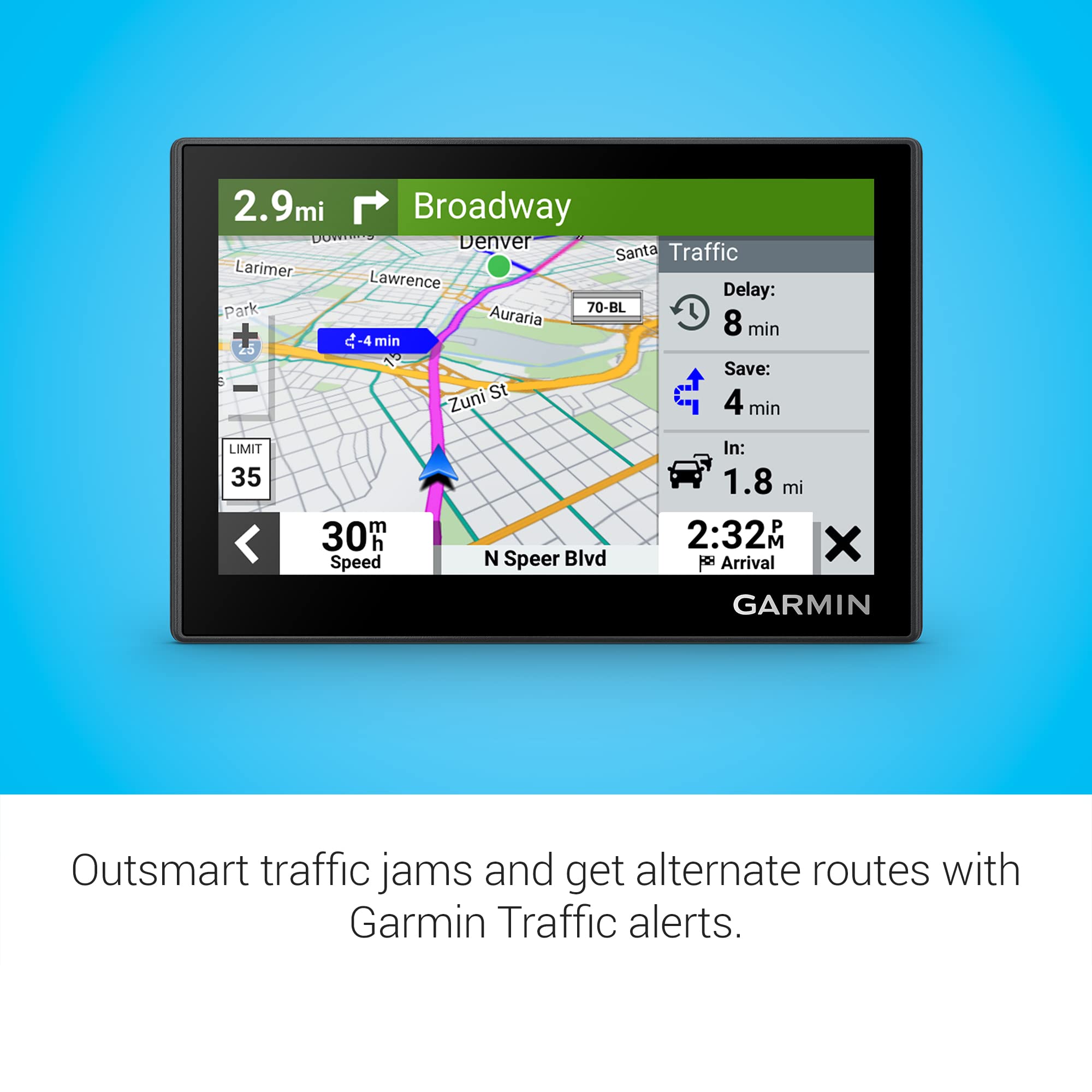 Foto 3 | Navegador Gps Garmin Drive™ 53 Con Pantalla Táctil De Alta Resolución De 5 Pulgadas - Venta Internacional.