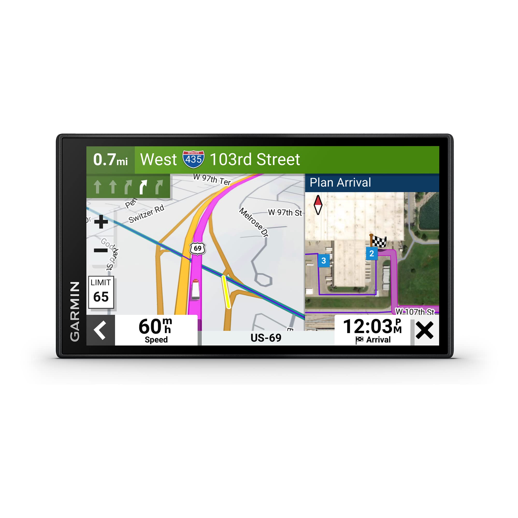 Foto 2 pulgar | Navegador Gps Para Camiones Garmin Dēzl™ Otr610 De 6 Pulgadas Con Imágenes De Ojo De Pájaro - Venta Internacional.