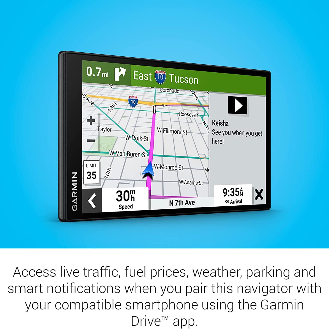 Foto 3 pulgar | Navegador Gps Garmin Drivesmart 66 De 6 Pulgadas Con Funda Y Sd De 32 Gb - Venta Internacional.
