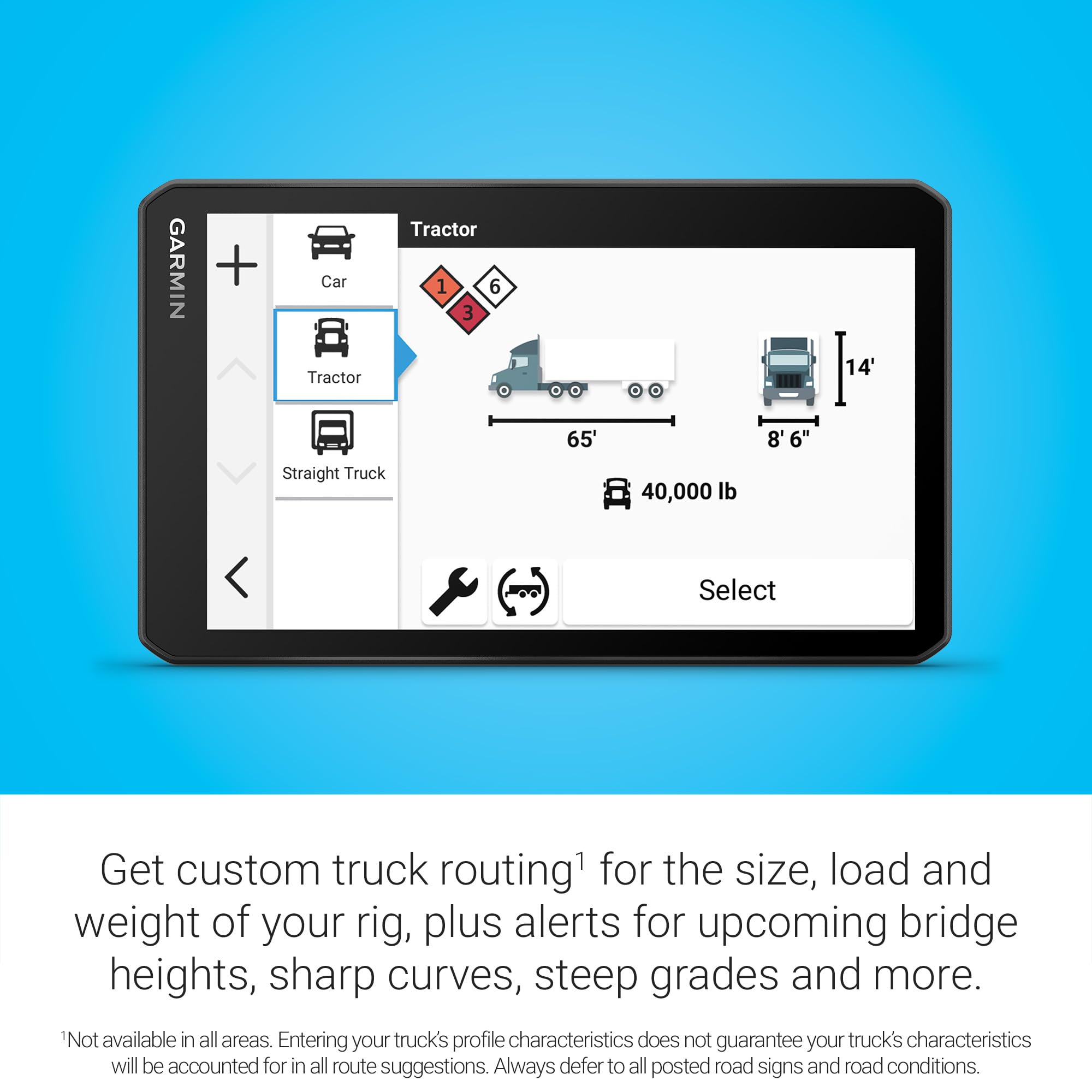 Foto 5 pulgar | Navegador Gps Para Camiones Garmin Dēzl™ Otr720 De 7 Pulgadas De Alta Resolución - Venta Internacional.