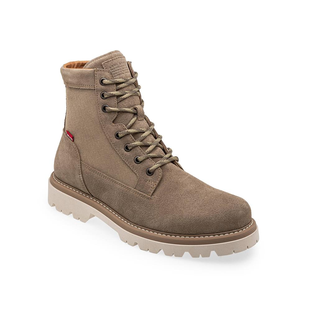 Foto 3 pulgar | Botas de Piel Levi's color Beige para Hombre