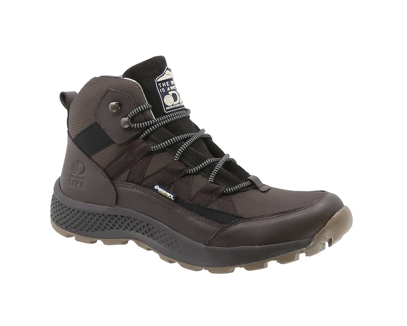 Foto 2 pulgar | Bota Outdoor Discovery Expedition Yellowstone 2570 Café para Caballero