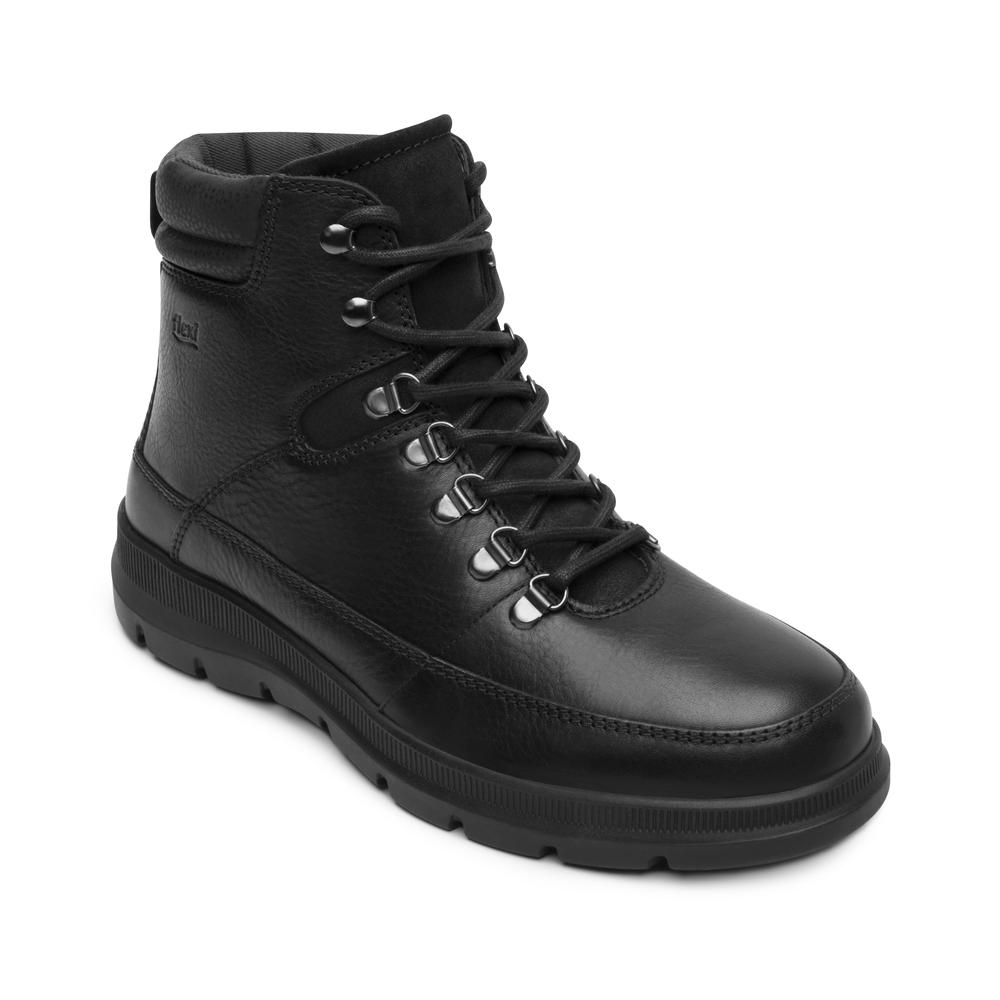 Foto 4 pulgar | Botas Flexi 416102 color Negro de Piel para Hombre