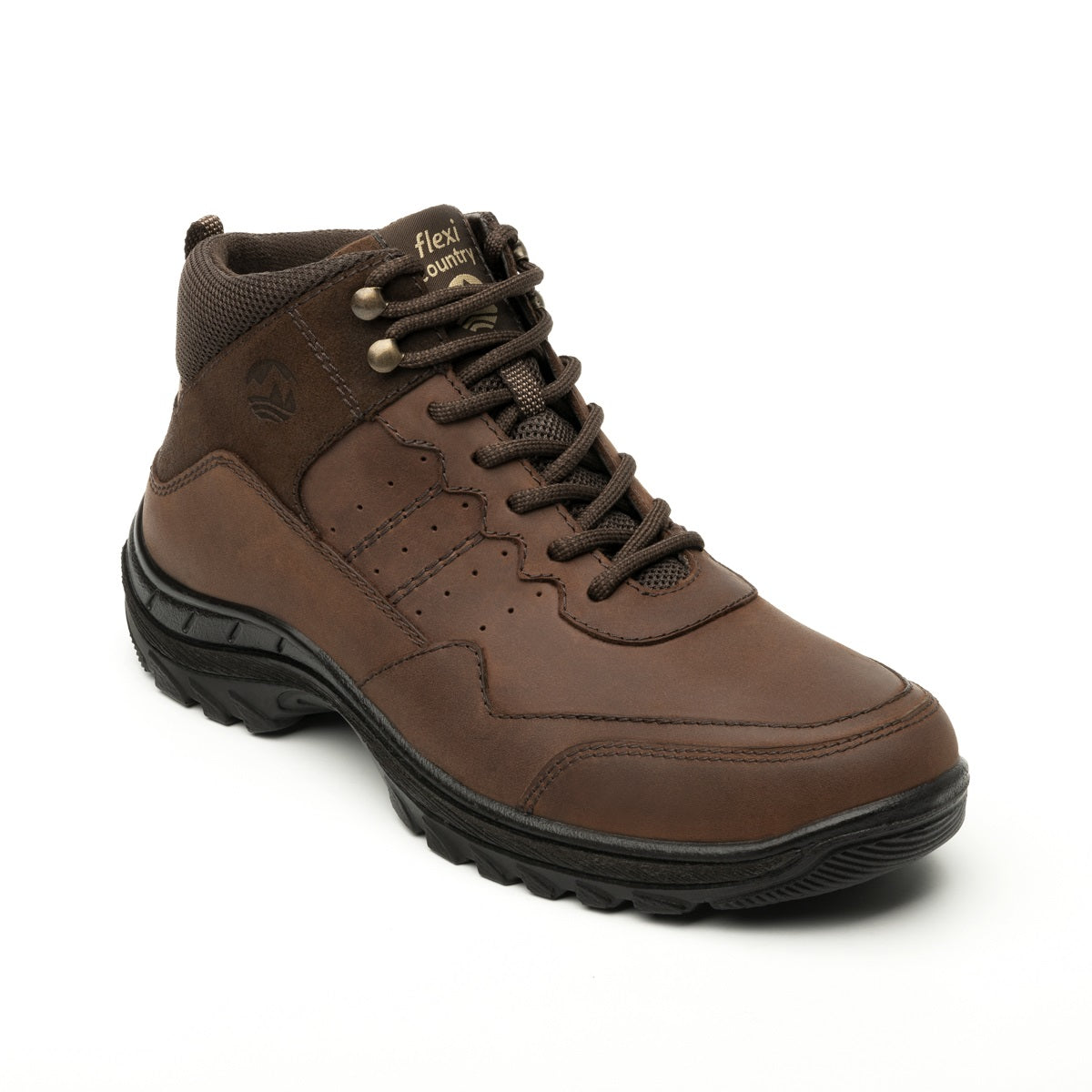 Foto 2 pulgar | Botas Outdoor Flexi color Café para Hombre