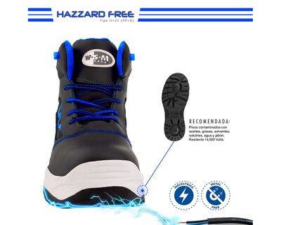 Foto 5 | Botas de Trabajo WSM Star-MT color Negro para Hombre