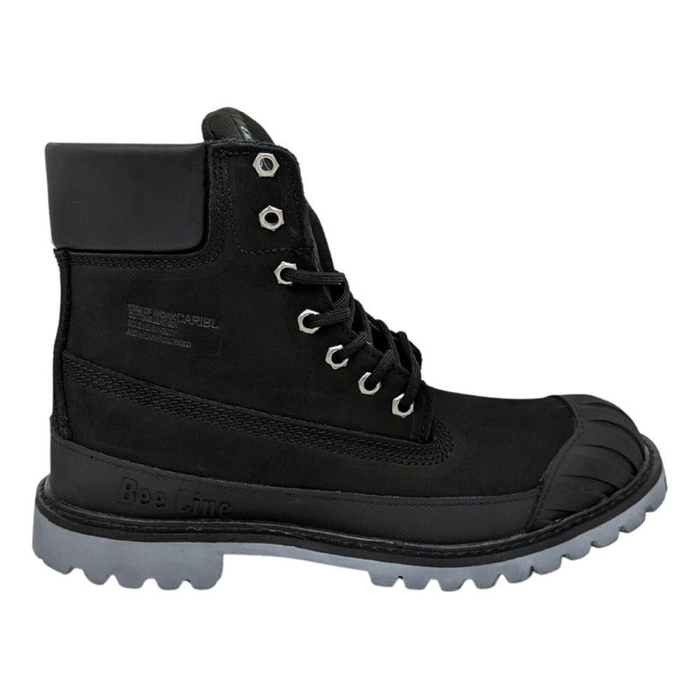 Botas Hombre Caribu 784-p Piel Nobuck Montaña Trabajo Casual Color Negro $1,064