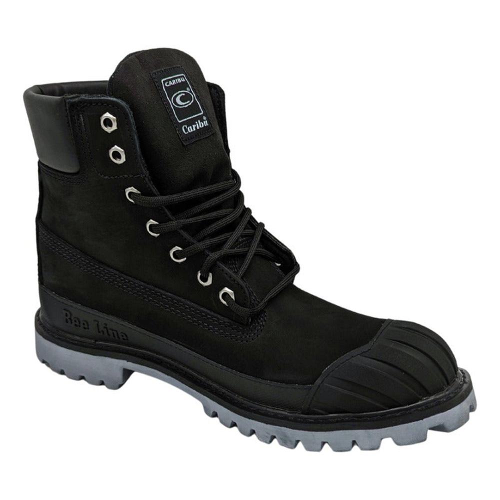 Foto 3 pulgar | Botas Hombre Caribu 784-p Piel Nobuck Montaña Trabajo Casual Color Negro