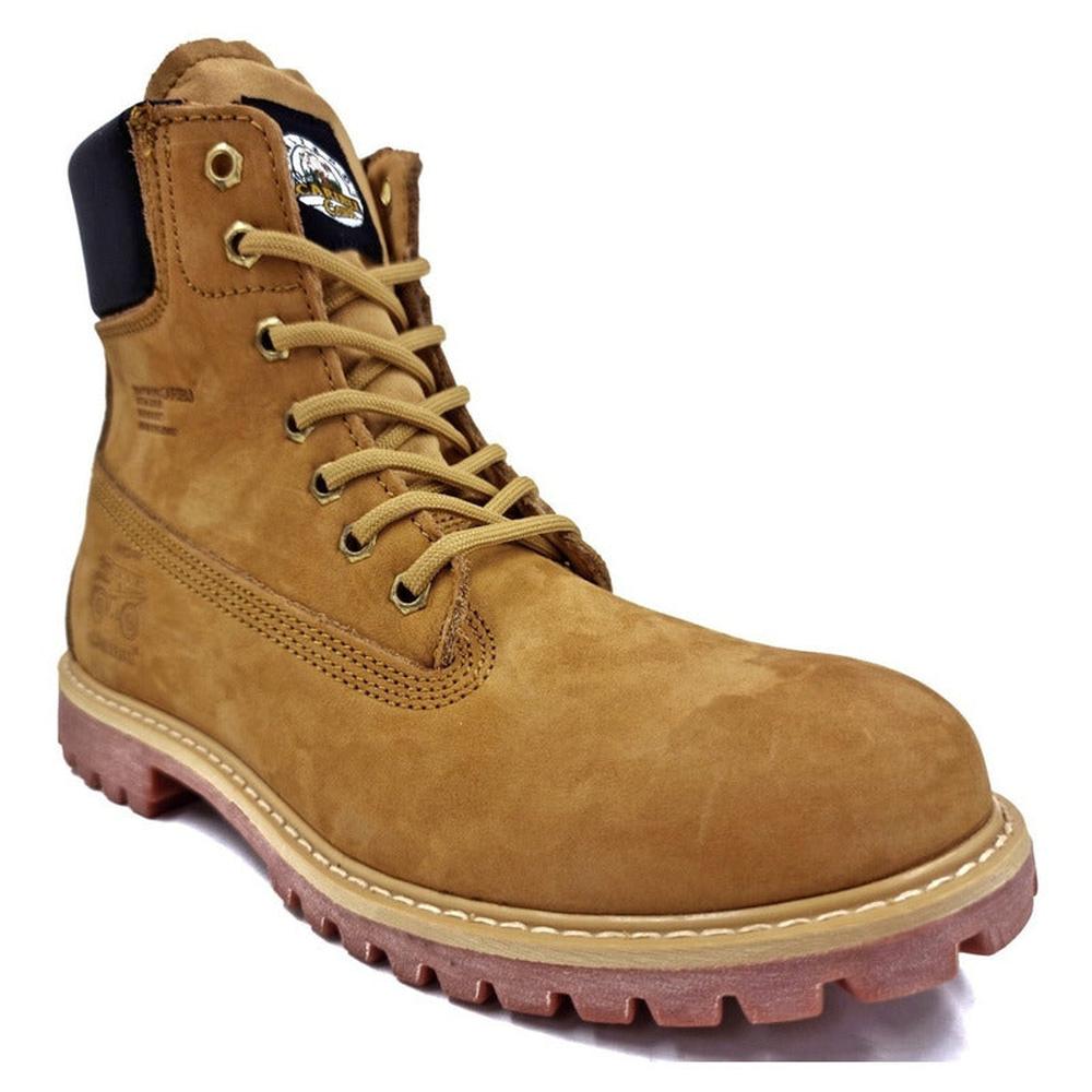 Foto 6 | Botas De Montaña Para Hombre Caribu 784 Nobuck Paja Cafe