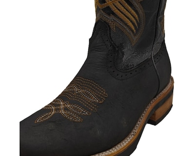 Foto 2 | Botas de Piel Vacuna El Chiqueado Negras