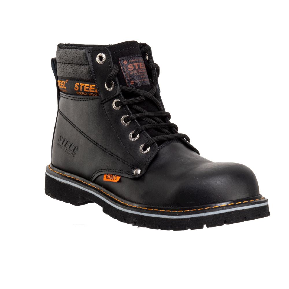 Foto 3 pulgar | Botas Industriales Steel Boots Trabajo Negro para Hombre