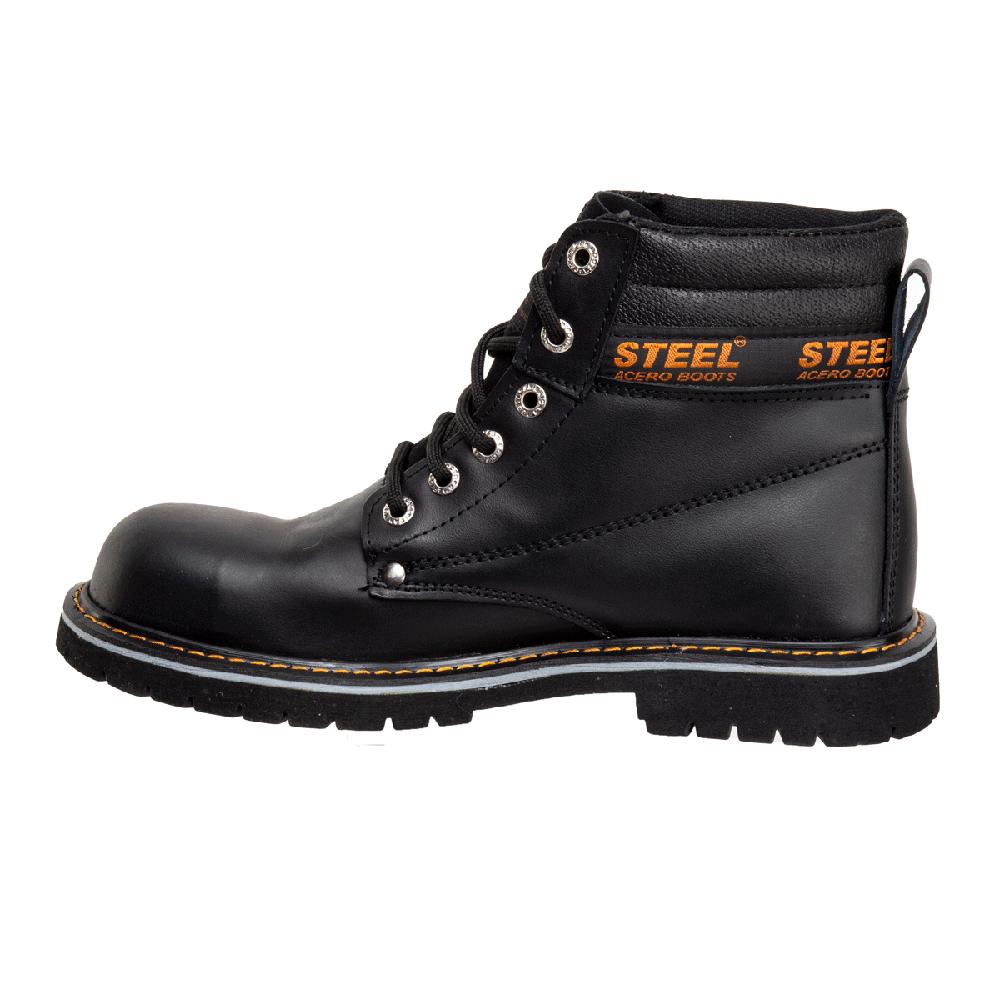 Foto 5 pulgar | Botas Industriales Steel Boots Trabajo Negro para Hombre