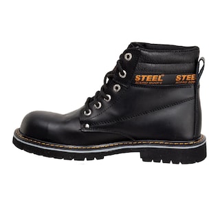 Foto 4 | Botas Industriales Steel Boots Trabajo Negro para Hombre