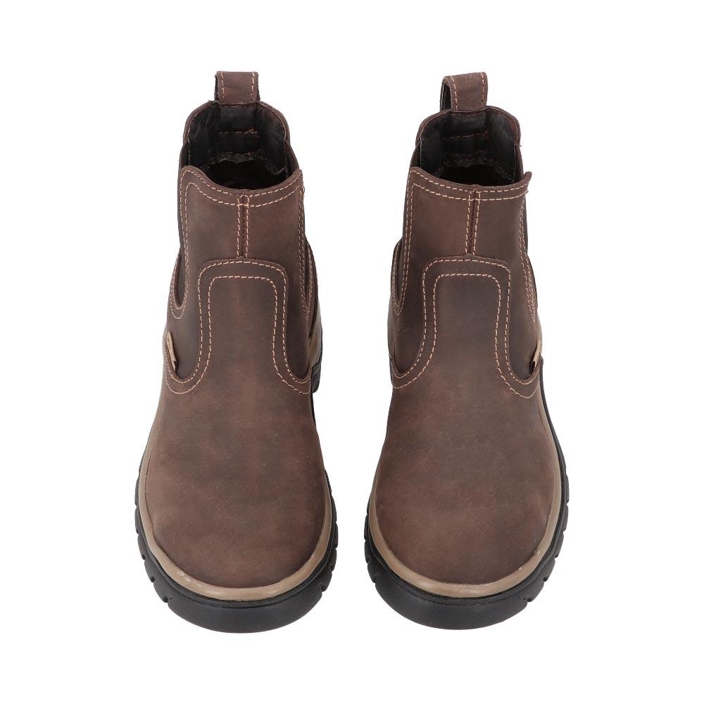 Foto 4 | Botas de Piel Work Land Marrones Suela Antiderrapante para Hombre