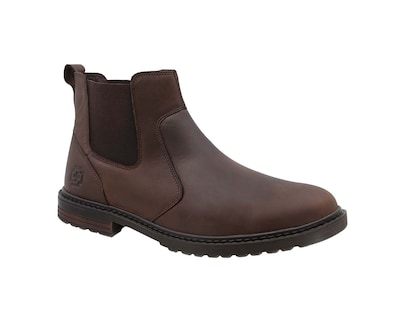 Foto 1 | Botín Chelsea de Piel Swissbrand Uster 453 Cafés para Hombre