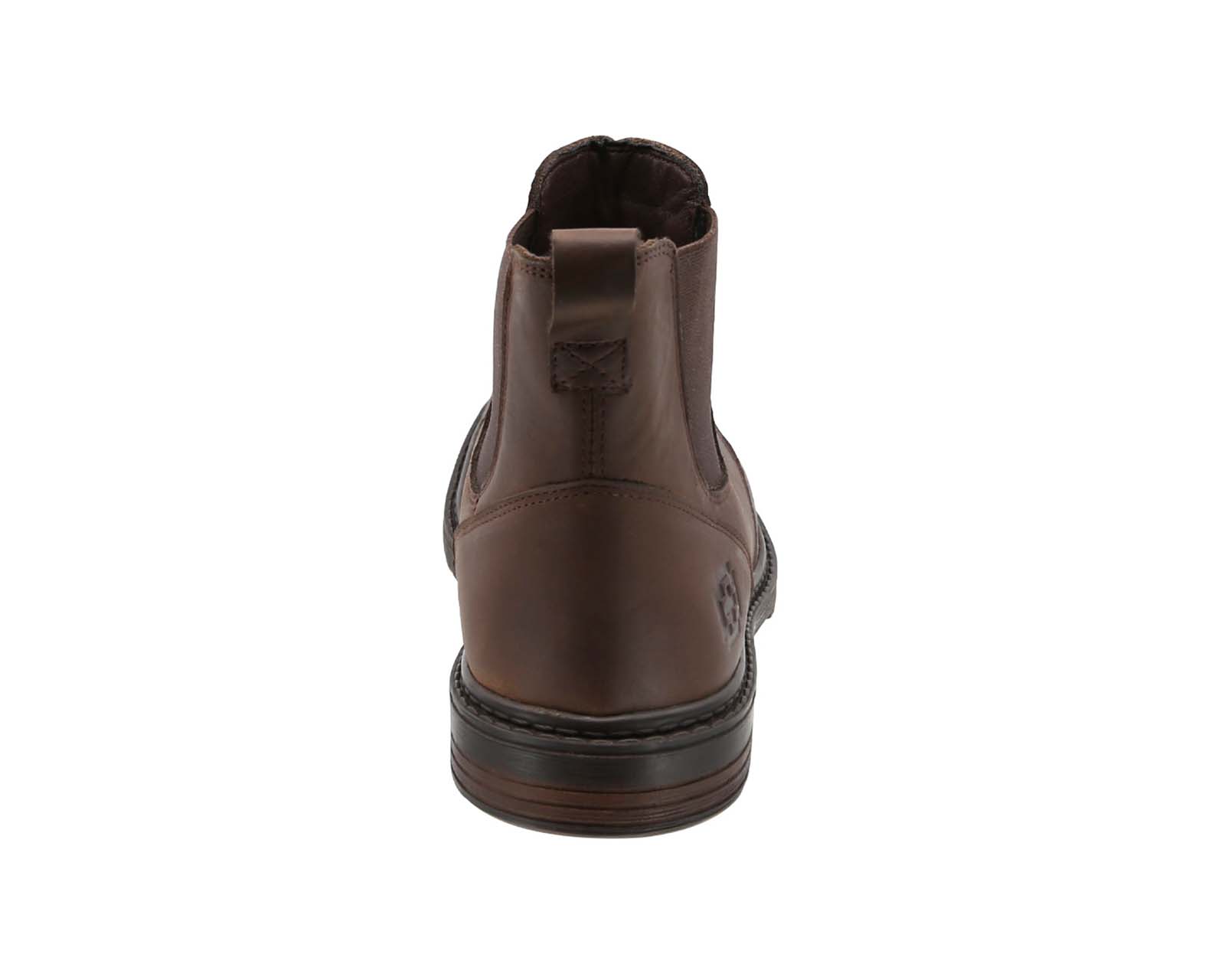 Foto 6 pulgar | Botín Chelsea de Piel Swissbrand Uster 453 Cafés para Hombre