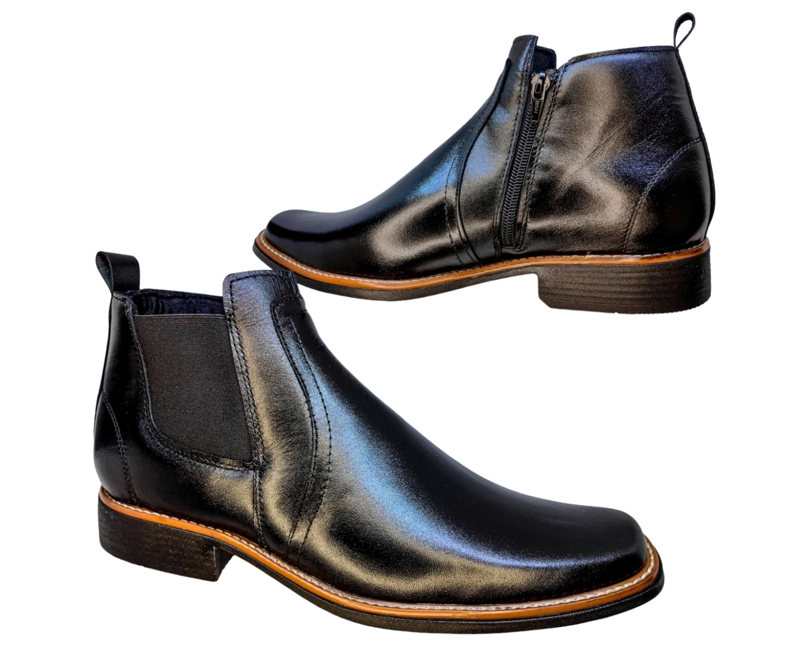 Foto 3 | Botines Enco Footwear Negros para Hombre