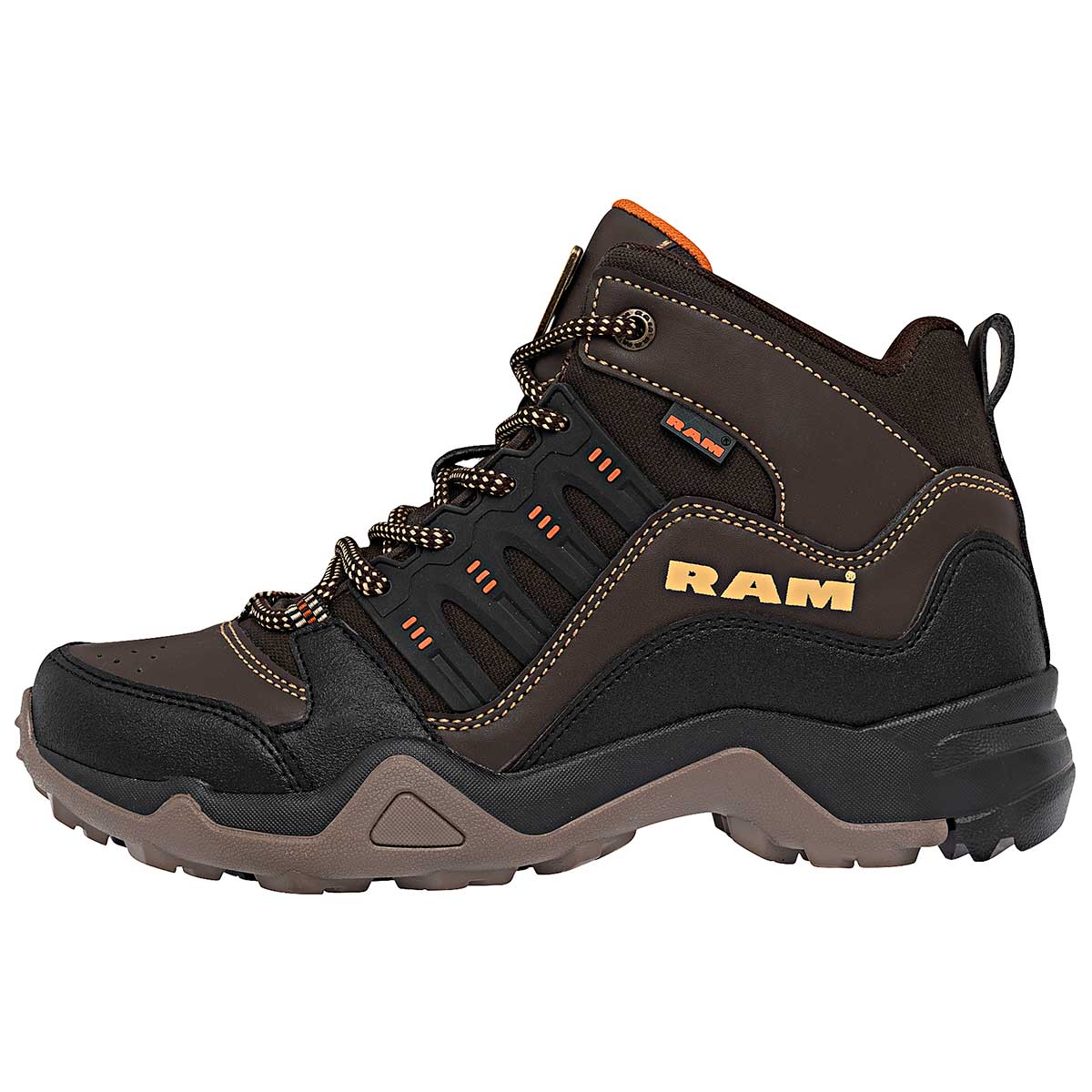 Foto 4 pulgar | Zapato para Hacer Hiking RAM Café 104958-1 para Hombre