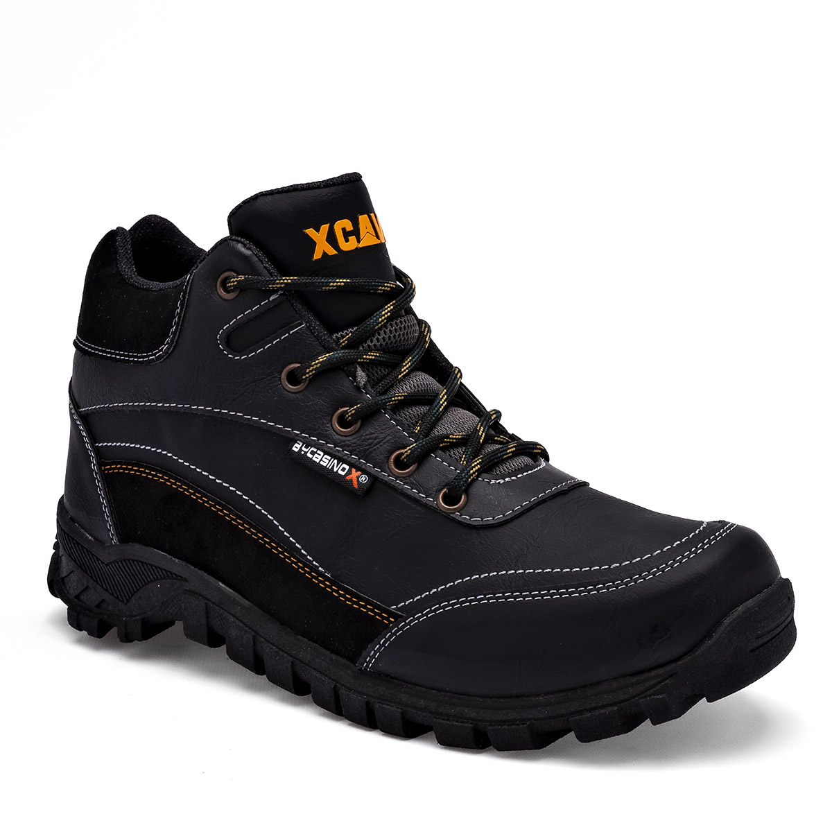 Foto 2 pulgar | Bycasino X Zapato Para Hacer Hiking Para Hombre Negro, Código 108212-1