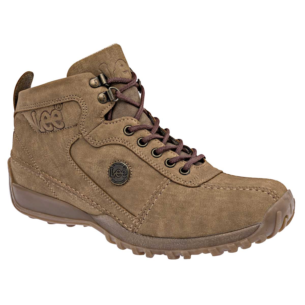 Foto 2 pulgar | Lee Zapato Para Hacer Hiking Para Hombre Beige, Código 94700-1