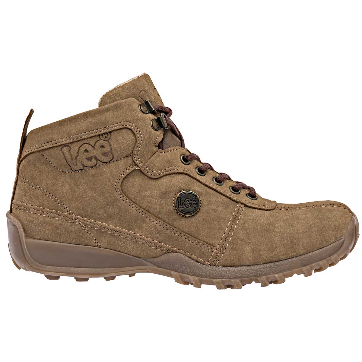 Foto 4 pulgar | Lee Zapato Para Hacer Hiking Para Hombre Beige, Código 94700-1