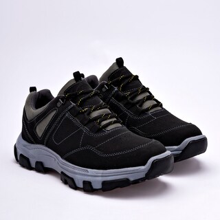 Foto 2 | Zapato de Hiking Ocre 109189-1 Negros para Hombre