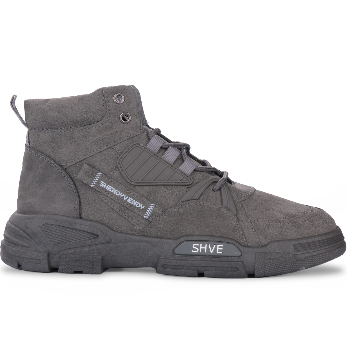 Foto 4 pulgar | Botas Shendy Vendy Shuffle Mid Estilo Urbano Grises para Hombre