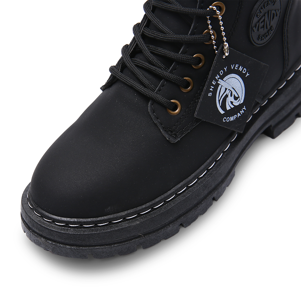 Foto 8 pulgar | Botines Shendy Vendy Negros para Hombre