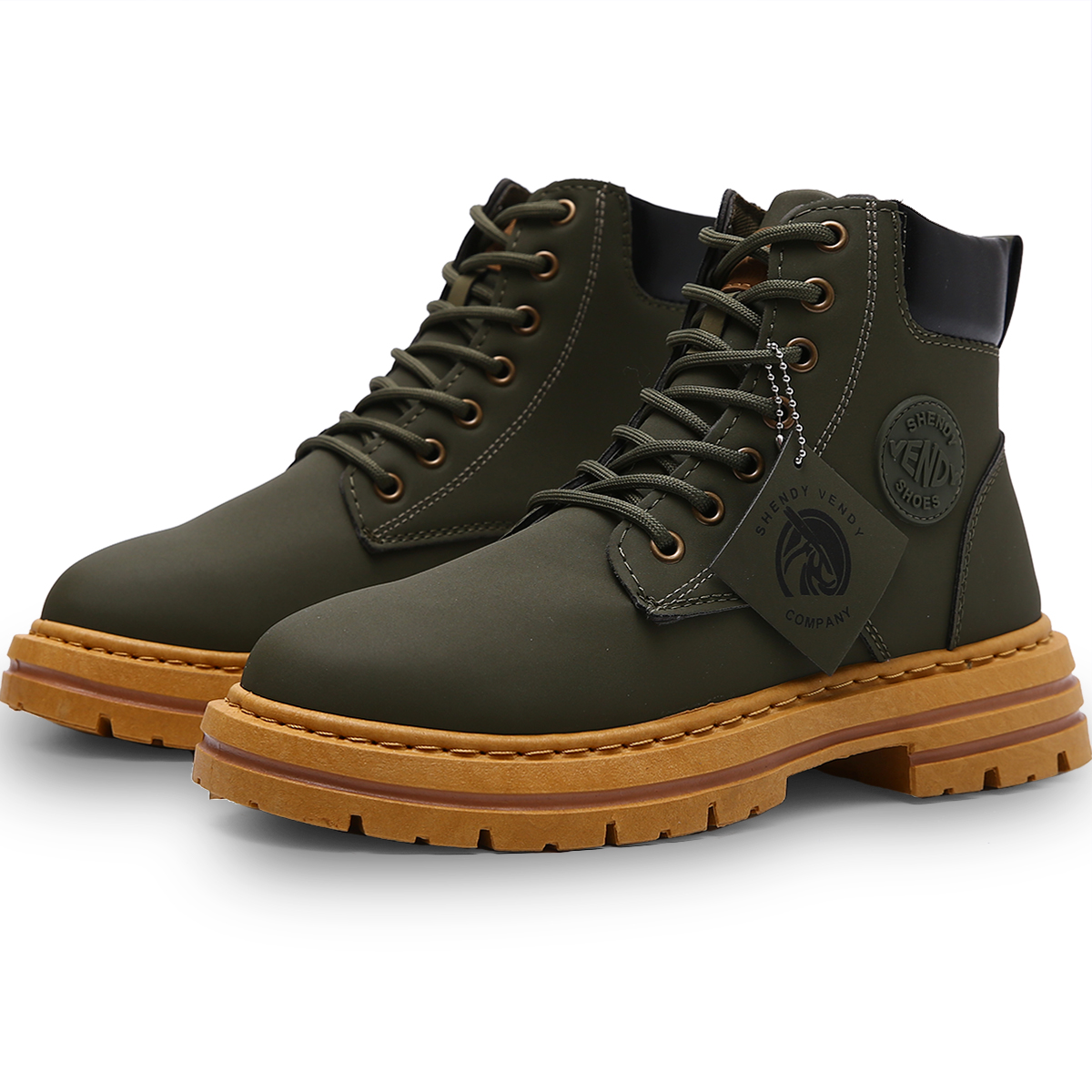 Foto 1 | Botines Shendy Vendy Verdes para Hombre