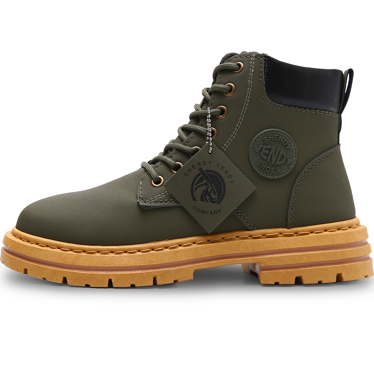 Foto 2 | Botines Shendy Vendy Verdes para Hombre
