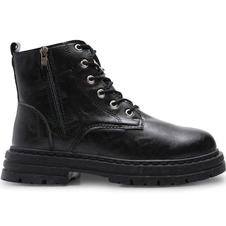 Foto 3 | Botas Vinil Piel de Uso Rudo Antideslizantes Negro para Hombre