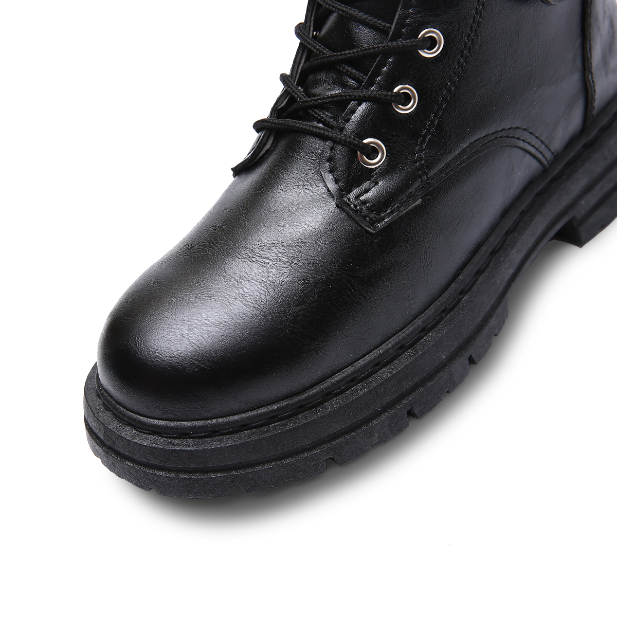 Foto 7 | Botas Vinil Piel de Uso Rudo Antideslizantes Negro para Hombre