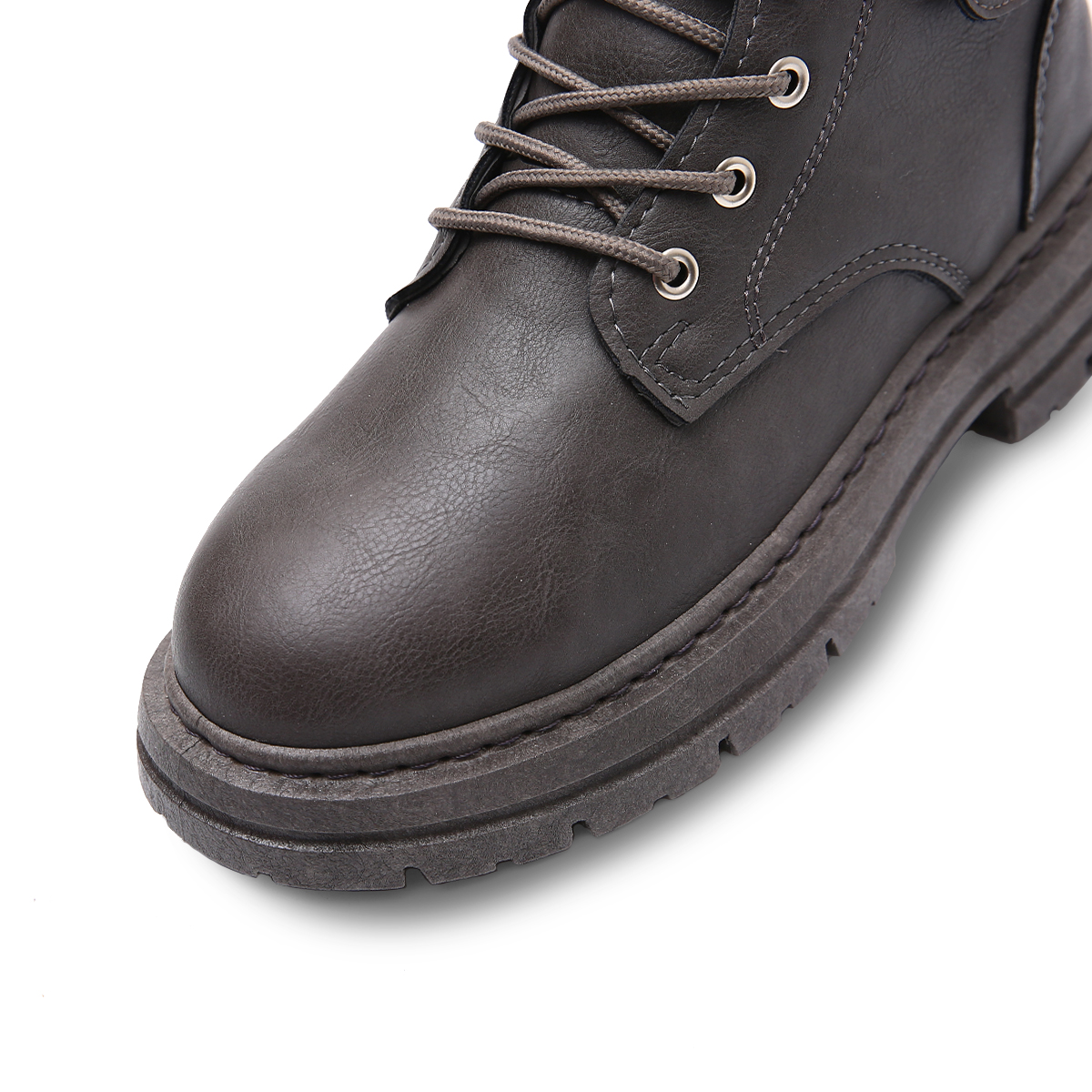 Foto 7 | Botas Vinil Piel De Uso Rudo Para Hombre Antideslizantes Gris  Talla 8