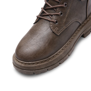 Foto 7 | Botas Vinil Piel De Uso Rudo Para Hombre Antideslizantesmarron Oscuro Talla 9