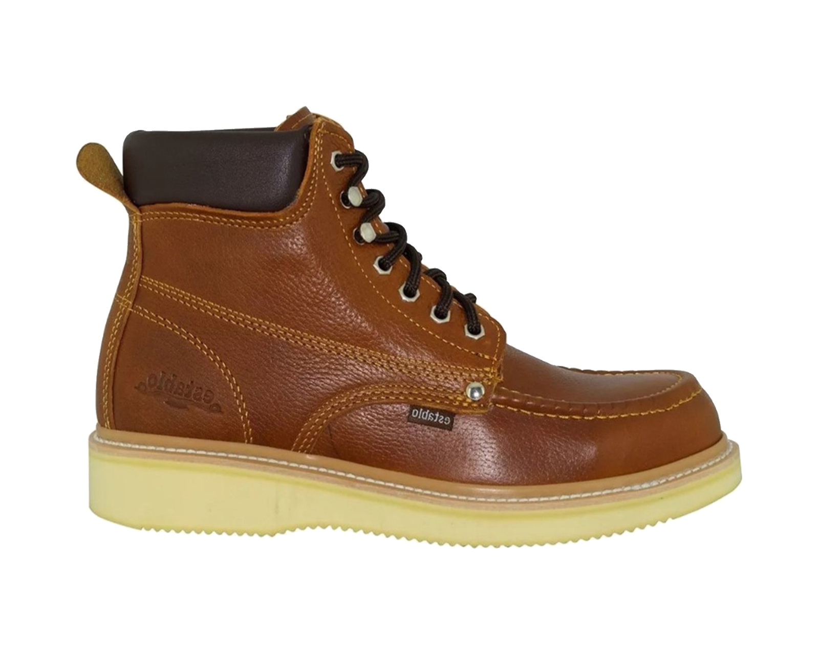 Bota de Piel Establo Miel para Hombre