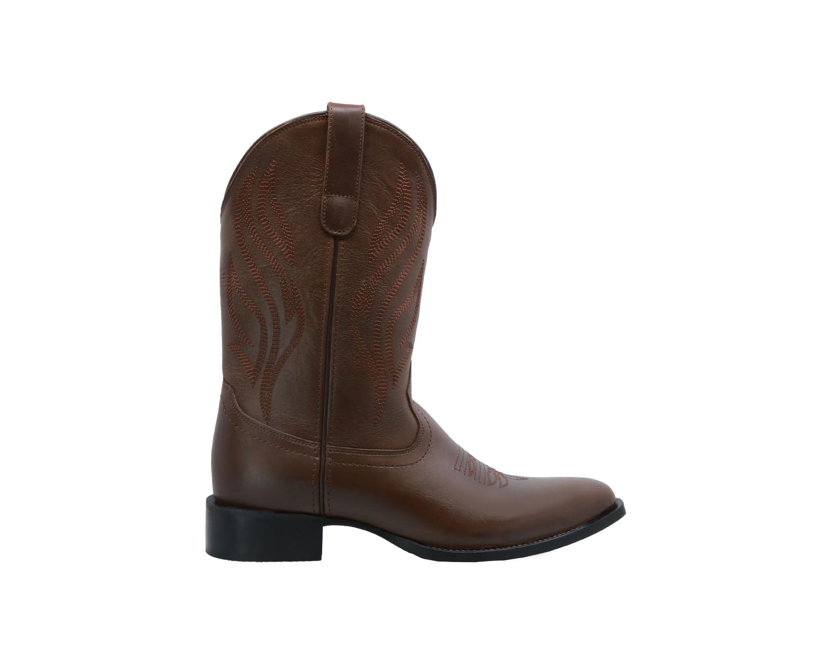 Foto 2 | Bota Cowboy De Piel Triples Boots Modelo Chinipas 36181 Café Para Hombre