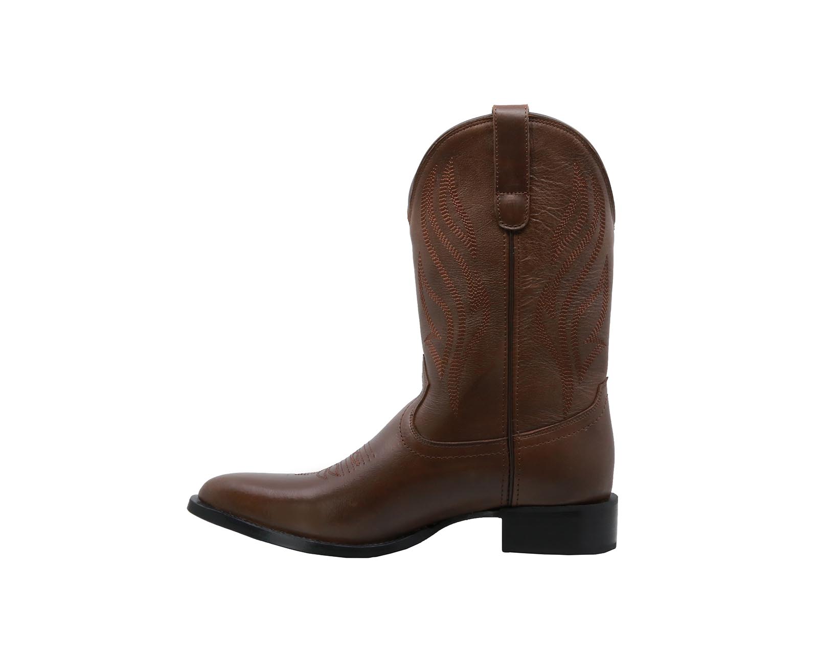 Foto 5 pulgar | Bota Cowboy De Piel Triples Boots Modelo Chinipas 36181 Café Para Hombre