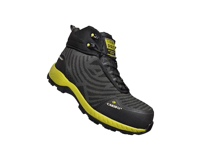 Foto 3 | Bota Caribú 340 Industrial con Casco Negro con Amarillo para Hombre