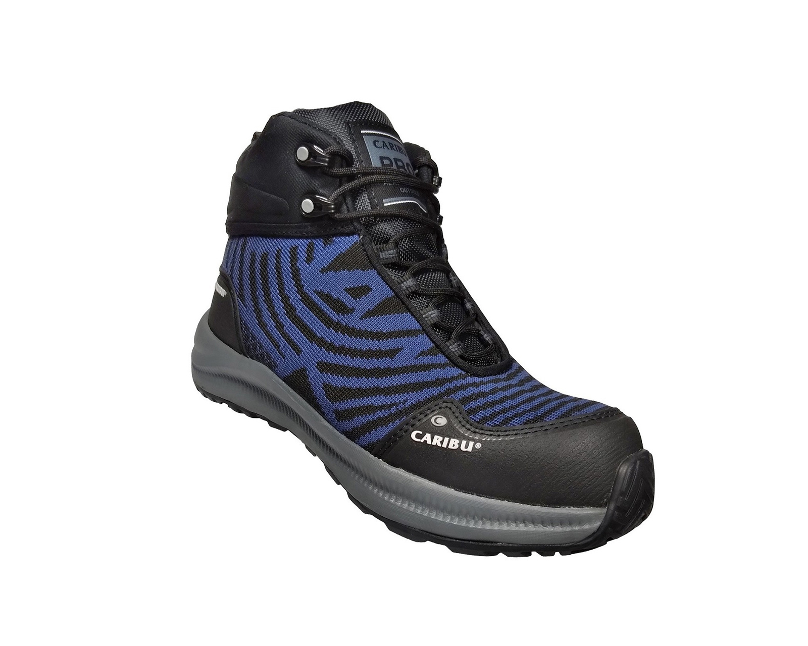 Bota Caribú 340 Industrial con Casco Azul Gris