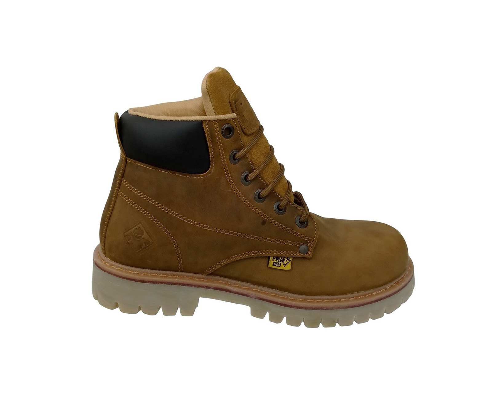 Bota De Trabajo Industrial Pma 136 Con Casco Crazy Miel