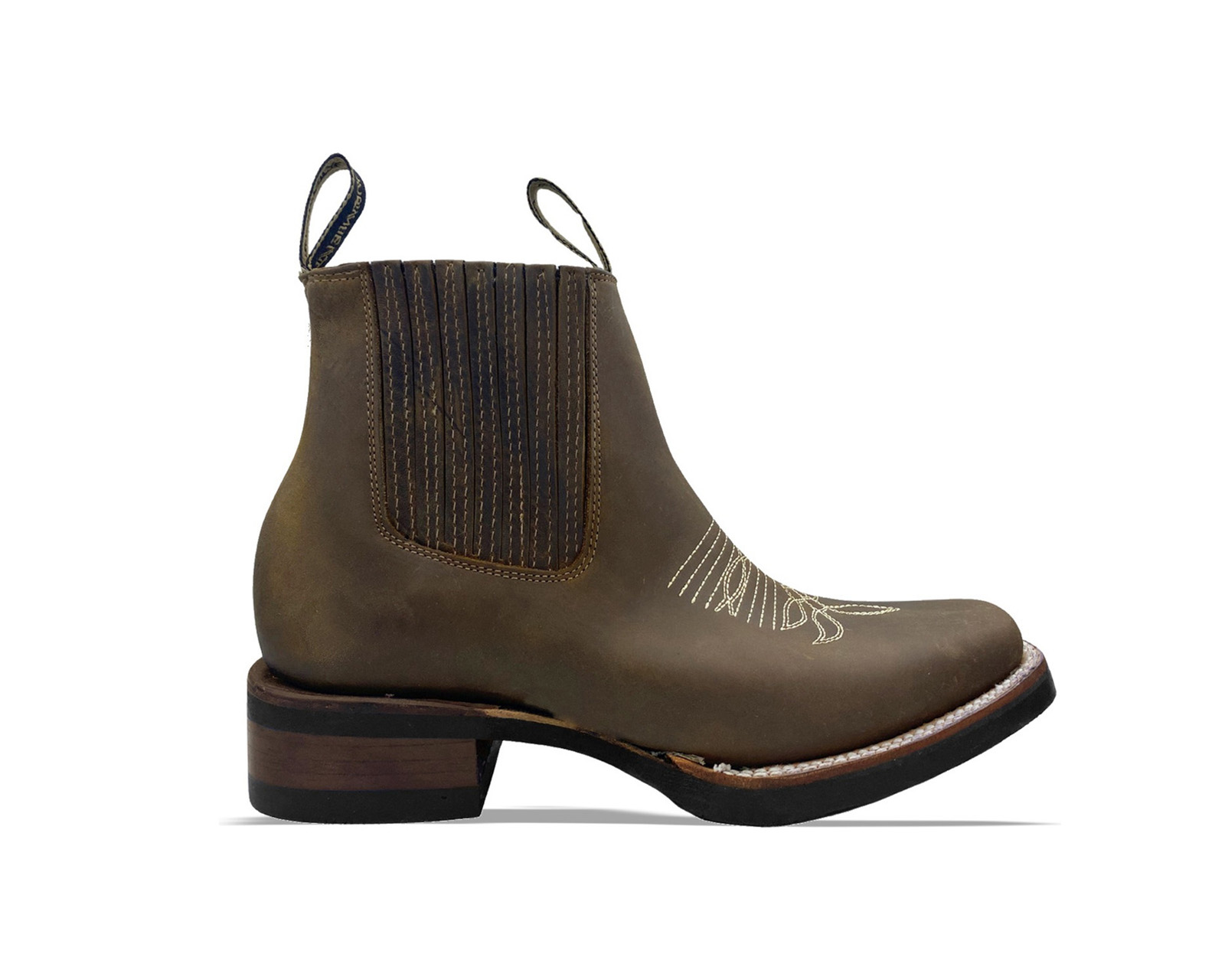 Botas Vaqueras de Piel Armenta 360 Crazy Marrones para Hombre