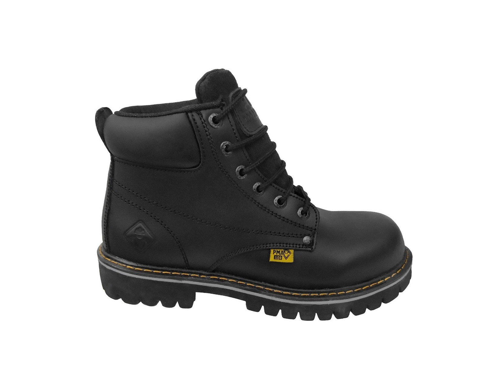 Botas de Trabajo Industrial Pma 136 sin Casco Napa Negras