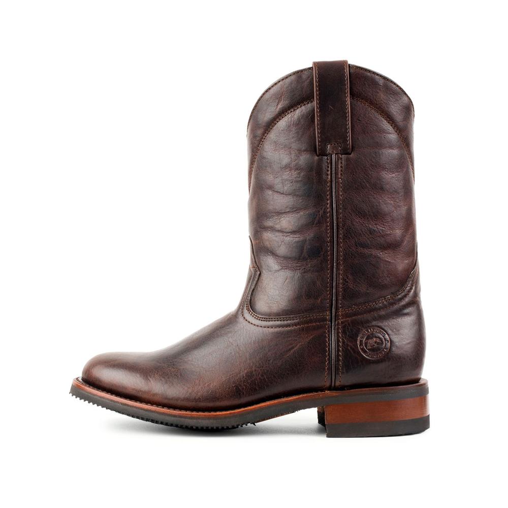 Foto 2 pulgar | Botas Roper de Piel Siete Leguas Marrón para Hombre